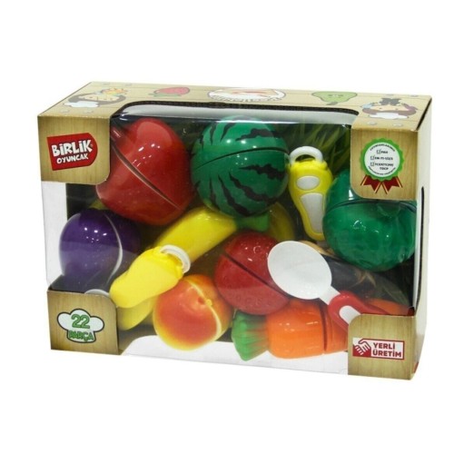 Birlik Oyuncak 22 Parça Meyve Sebze Kesme Seti